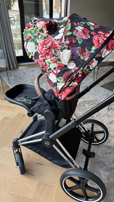 Cybex количка  Priam Fashion Spring Blossom Dark