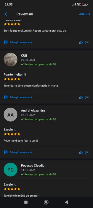 Foarfeca jaguar 5.5 inch noua sigilata