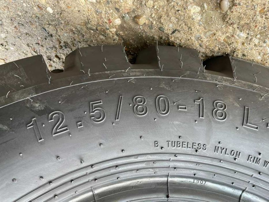 Anvelope ROBUSTE de BETON cu 16pliuri 12.5/80-18 Cauciucuri