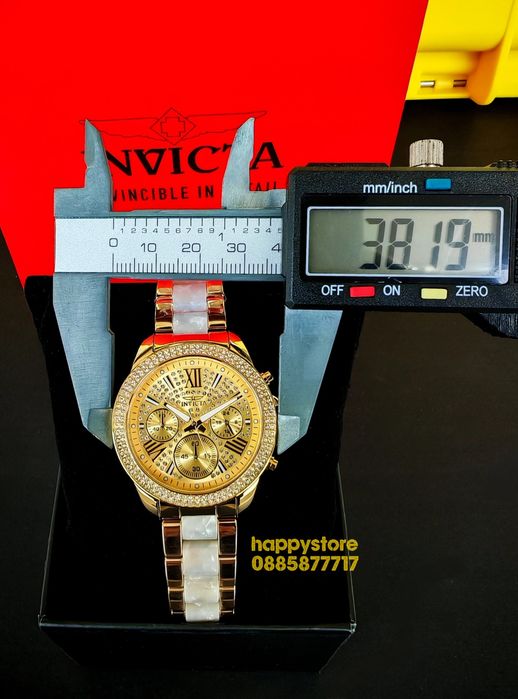 INVICTA Gold Pearl women 38 mm, Инвикта нов ръчен часовник