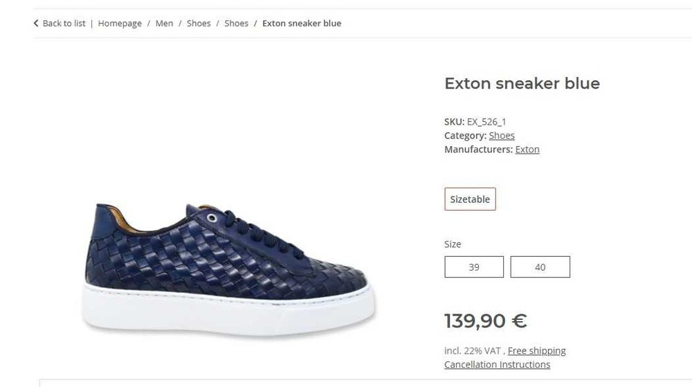 Pantofi sport casual 40.5 41 premium Exton NOI piele naturala impletita vopsiti manual