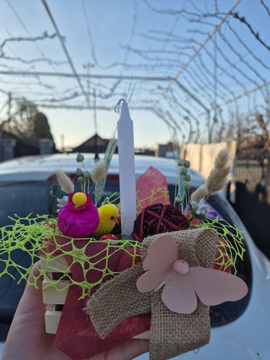 Ornament din flori uscate naturale