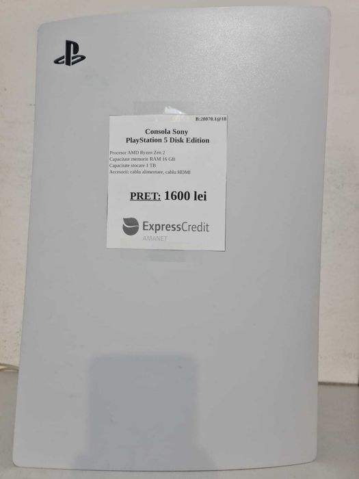 Consola Sony PlayStation 5 PS5 (Ag18 Tutora b.28070.1) Garantie 2 ani!