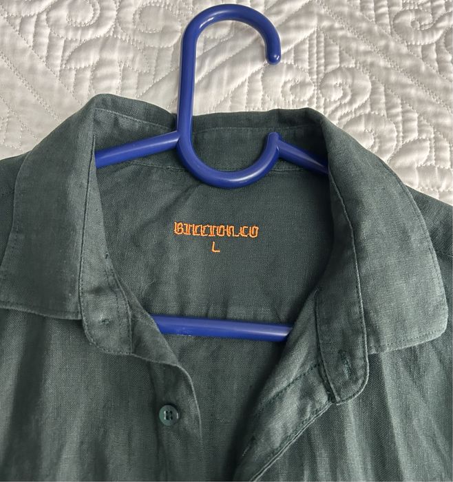 Рубашка мужская лен новая