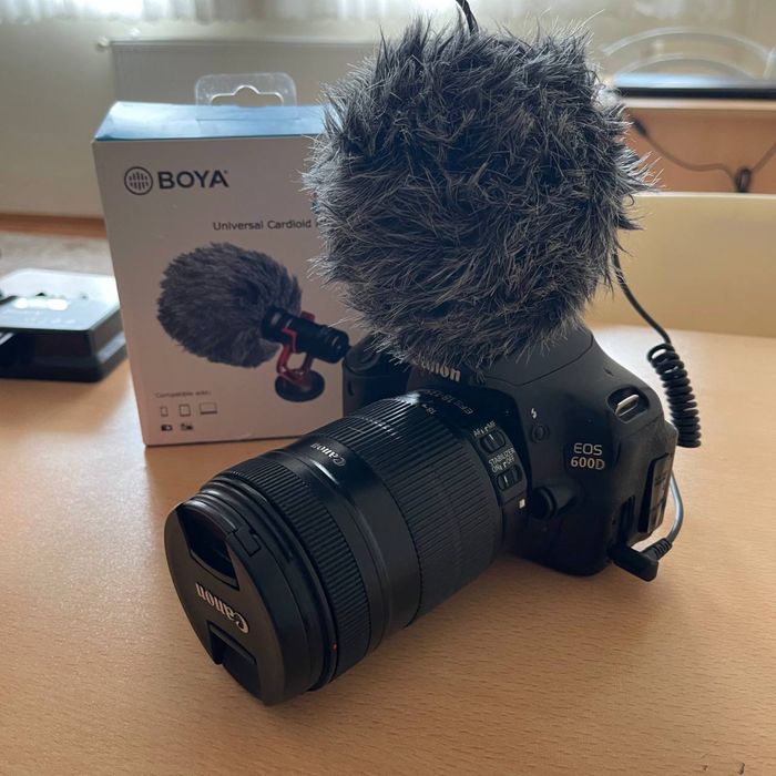 Canon 600d 135 mm lens + Микро Boya