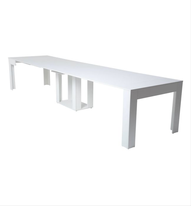 Стол консоль-трансформер, 200х100x76 см, ЛДСП, белый