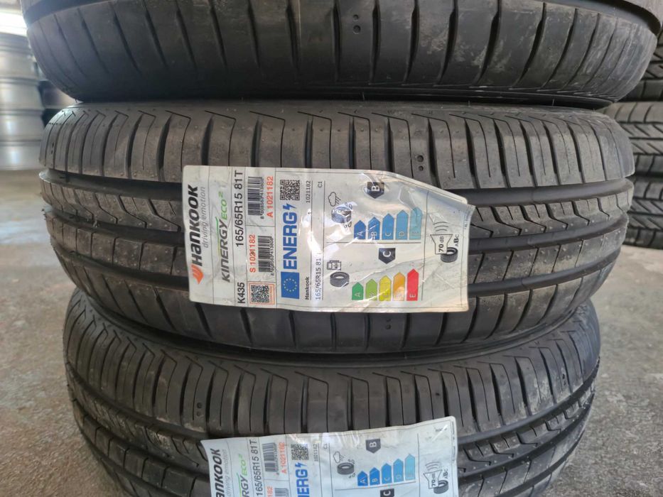 4 Anvelope de VARA - 165/65/15 81T - Hankook Kinergy ECO - NOU - DOT 2023 !