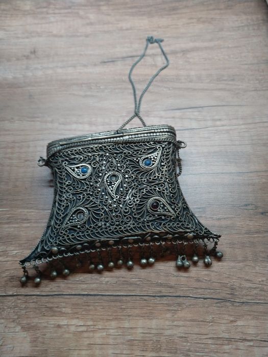 Продавам антикварна сребърна Барутница филиграм 19-век уникална