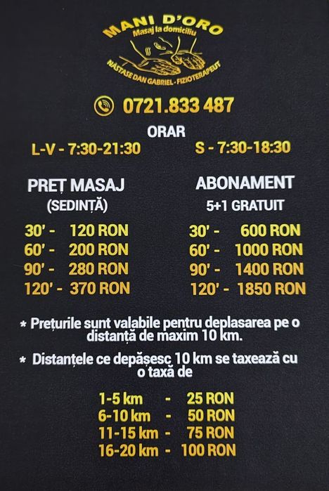 Masaj la domiciliu in Sect 2,3, Voluntari, Dobroesti,Pipera, etc.