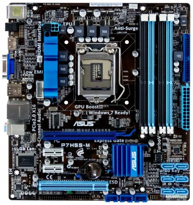 Дъно Дънна платка ASUS P7H55-M LGA 1156 DDR3