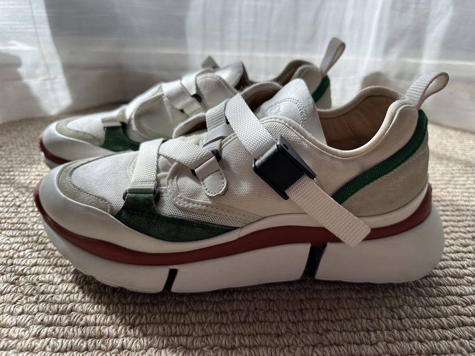 НАМАЛЕНИЕ Оригинални Chloé Sonnie Low Top 'Jungle Green'