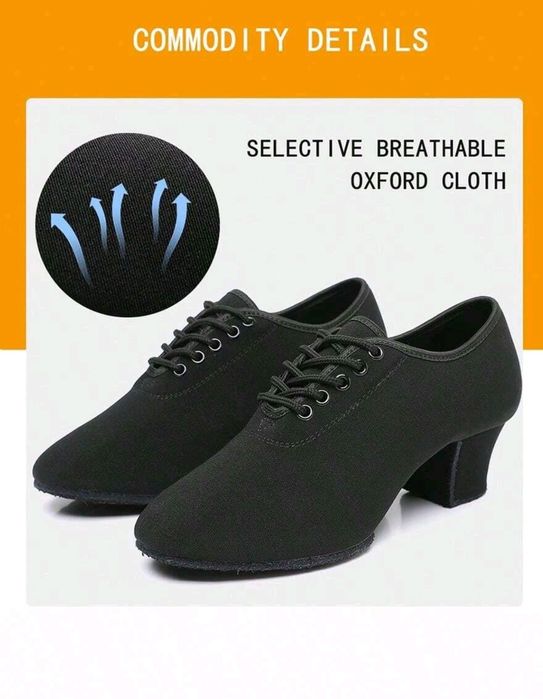 Нови черни обувки за танци 39