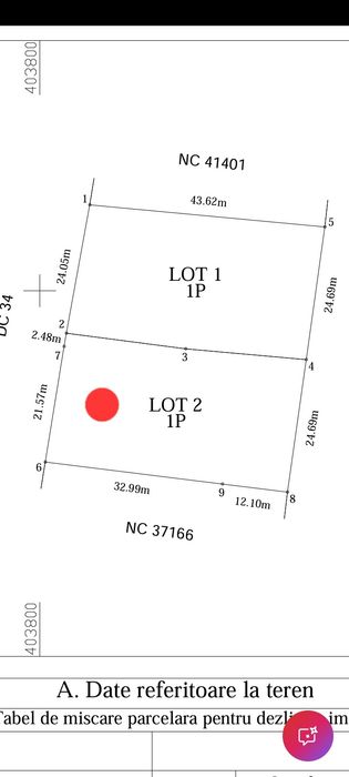 Teren intravilan  Baia de Fier