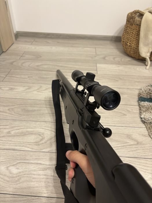 Pușcă Airsoft Sniper Bolt Action – 2.5–3 J + Lunetă 4x32