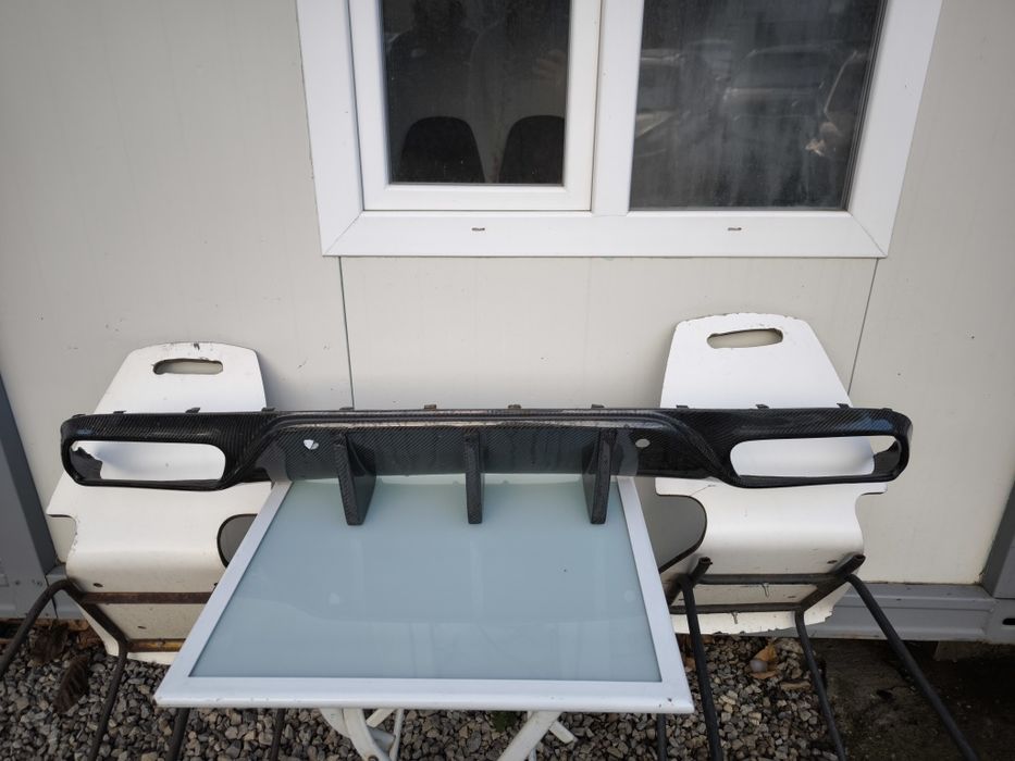 Карбонови дифузьор и спойлер за C class w205 купе