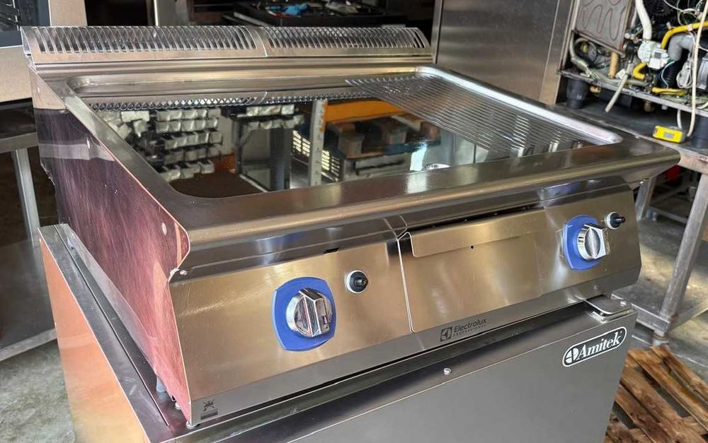 Gratar / Fry-top Electrolux Gaz, plita mixta - neteda + striata