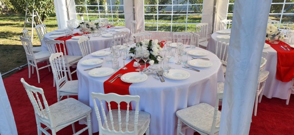 Inchiriere corturi complete evenimente/mese/scaune/vesela