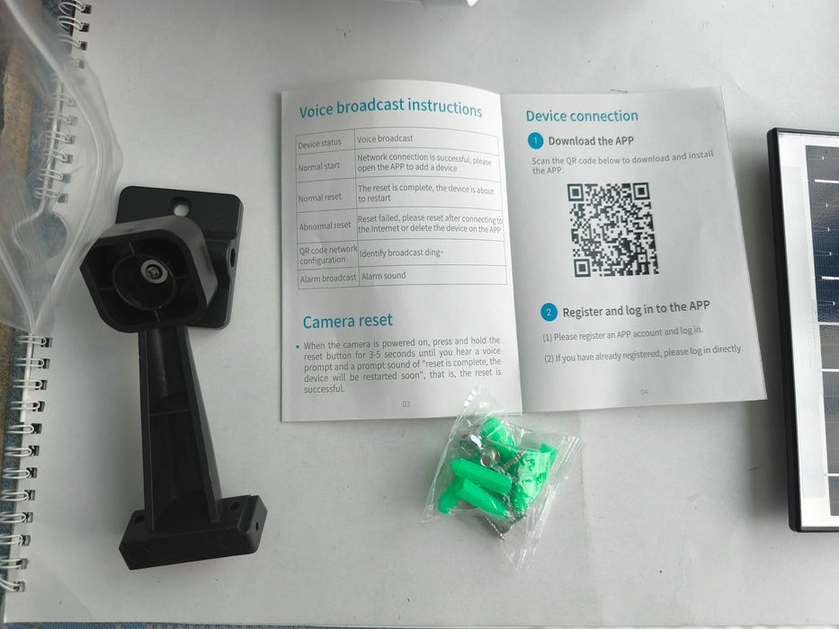 Camera supraveghere IP 4G sau wifi dubla cu panou solar