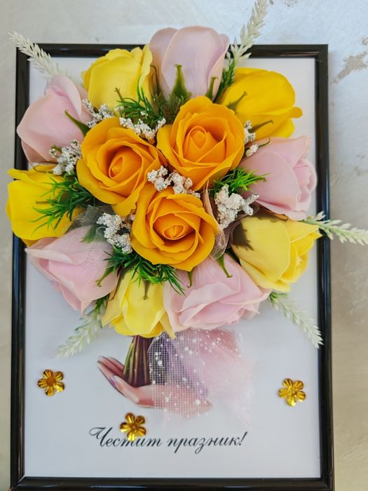 Кашпи със сапунени рози или цветя от креп хартия