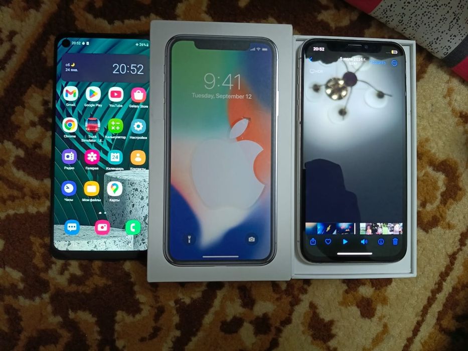 IPhone X и Samsung A21