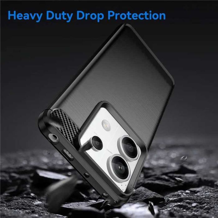 Xiaomi Redmi Note 13 / Note 13 Pro - Удароустойчив Кейс Гръб CARBON