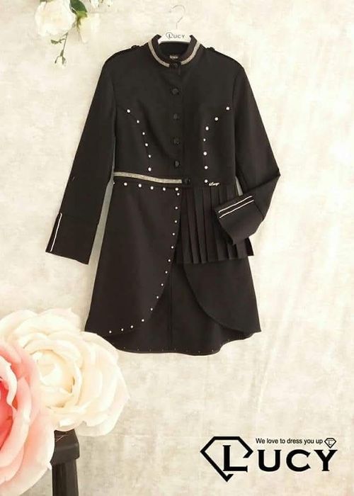 Черно манто Lucy