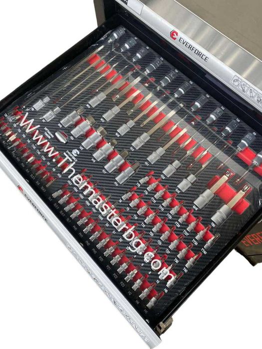 Професионален Шкаф с инструменти EVERFORCE със 7 чекмеджета и отделени