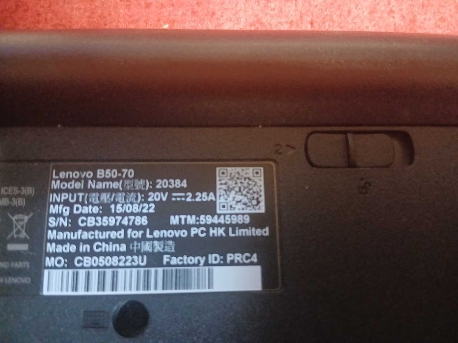 Vand laptop Lenovo G50-70