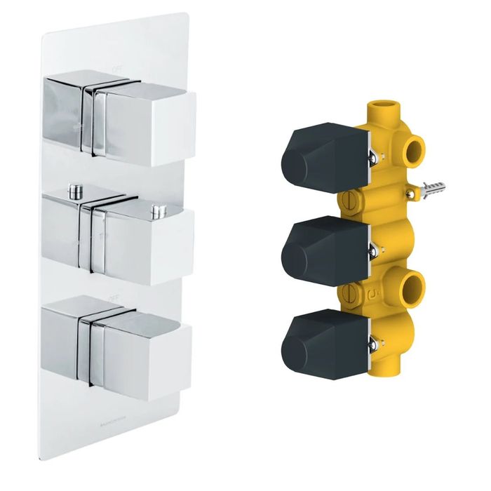 Set duș premium BAGNOdesign London Zephyr termostatic 2 funcții (nou)