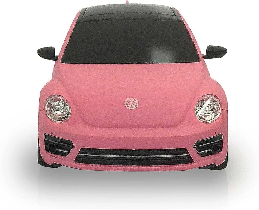 Розова кола с дистанционно Бийтъл VW Beetle 1:24 с промяна на цвета