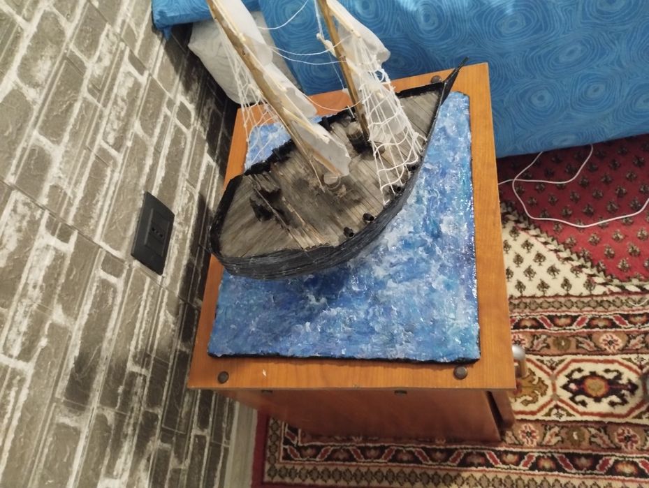 Machetă de corabie handmade