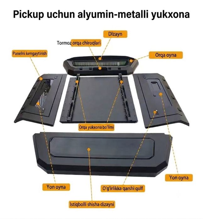Кунг для пикапа, багажный отсек пикапа Kung bagaj