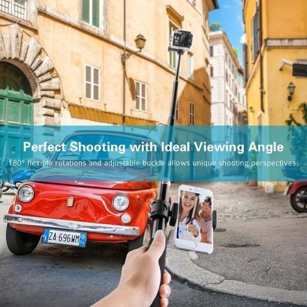 Монопод (селфи стик) клас 5 за gopro и смартфони, 98см, Алуминий