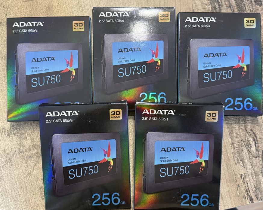 ADATA SU750 256GB SSD SATA 2.5” (4бр.)