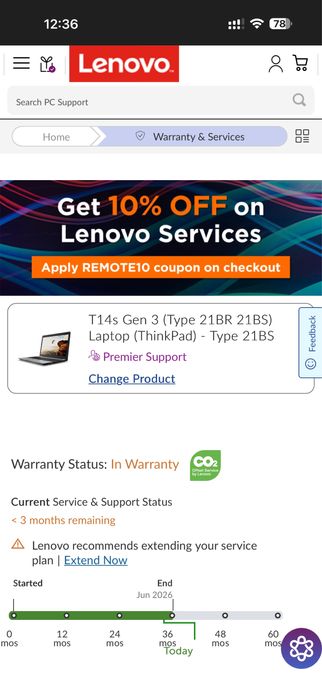 14'FHD+IPS Touch/i5-1235u/Lenovo Thinkpad T14s Gen3/16GB DDR5/512GB/Гаранция