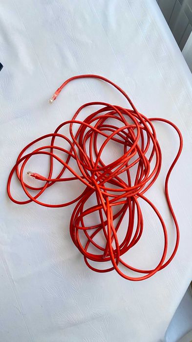 Сетевой кабель (патч-корд) RJ45 9,5 м - без повреждений, рабочий!