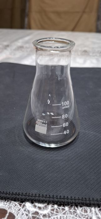 kolba kolba konicheskaya erlenmeyer kolb, laboratoriya kolbasi