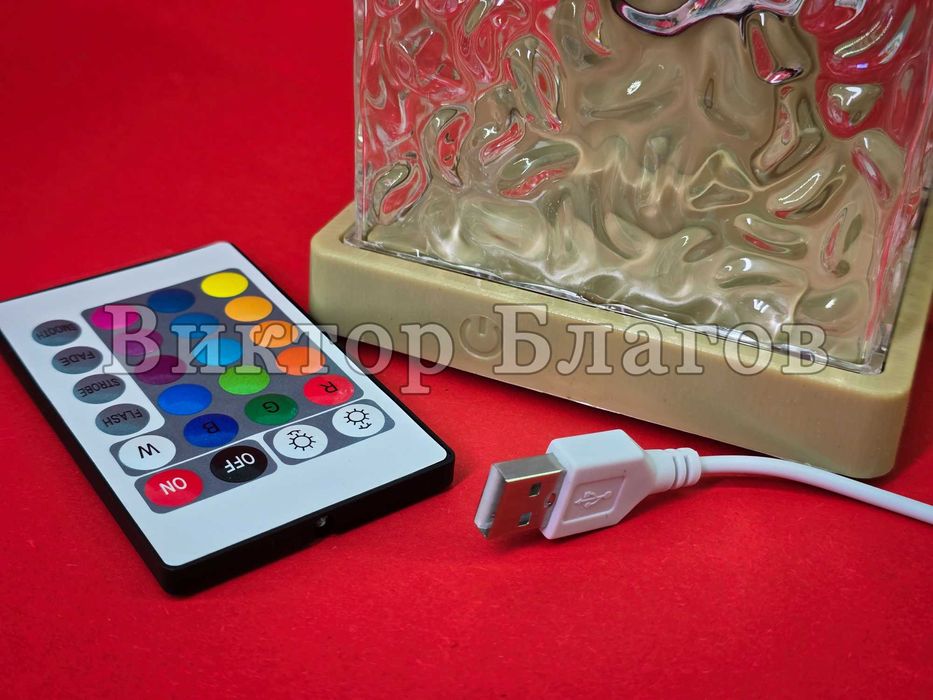 Квадратна лампа проектор - въртяща