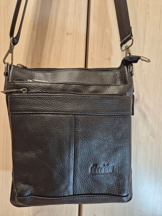 Кожаная сумка через плечо