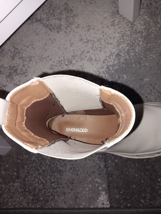 Бели боти 2бр. EVEN & ODD 38 н. и ASOS 37 н.
