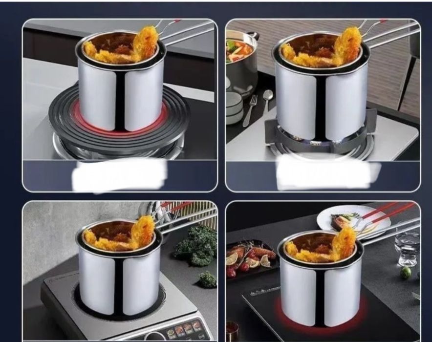 Мини фритюрница нержавейка