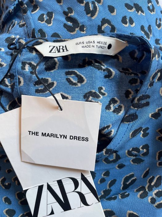 Синее платье ZARA