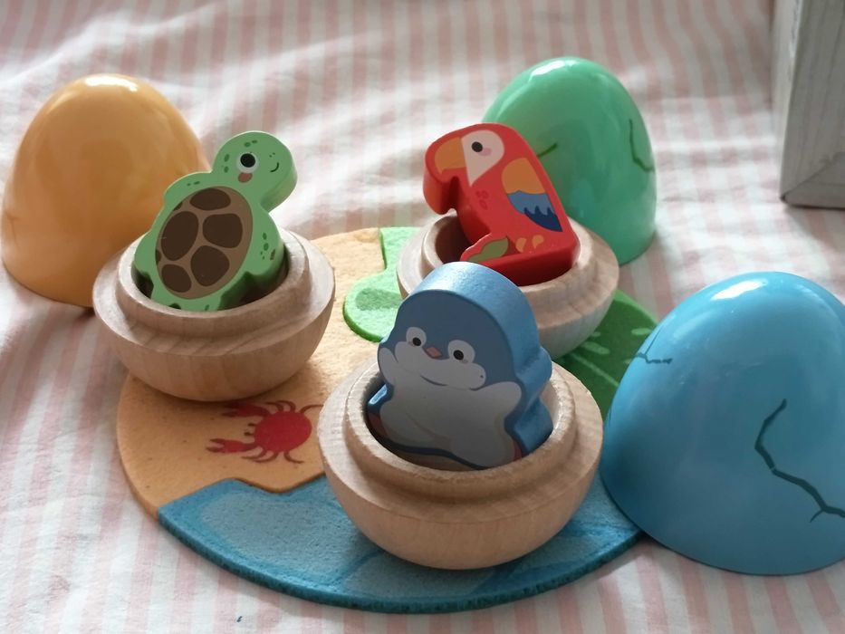 Дървена образователна играчка
