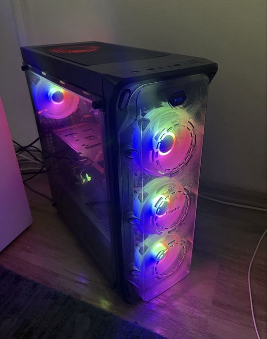 Carcasa PC cu 5 ventilatoare rgb incluse, Segotep LUX II, Mid-Tower, ATX, Black