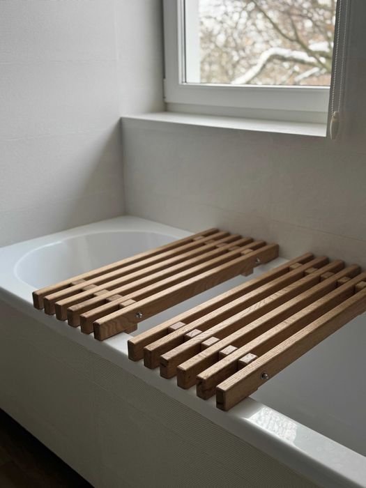 Полка за баня, дъб, релакс, дизайн