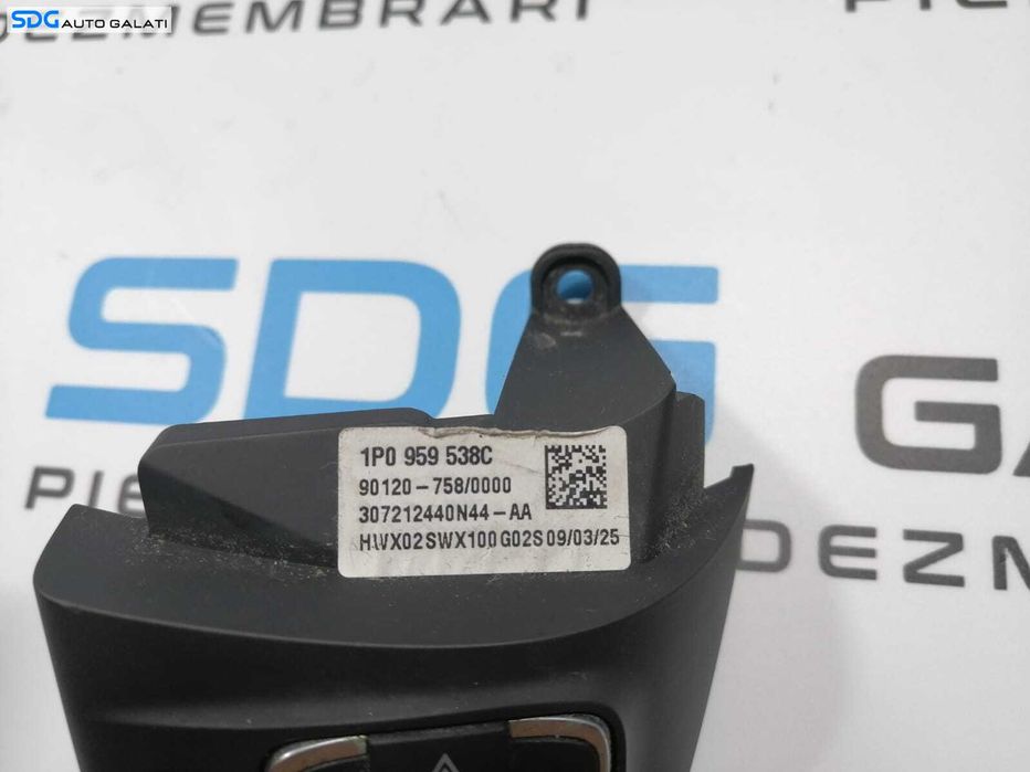 Buton Comanda Comenzi Dreapta de pe Volan Seat Leon 1P 2006 - 2013 Cod 1P0959538C [AV2765]