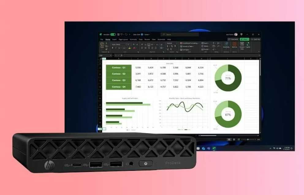HP ProDesk 4 Mini G1i AI Intel Core Ultra 7 265T 16DDR5 512SSD SIGILAT