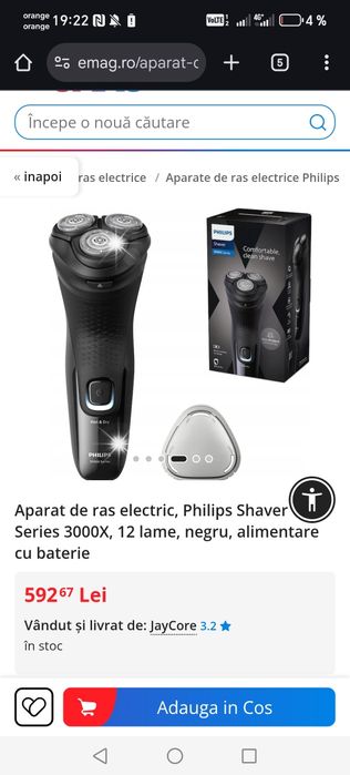 Vând aparat de ras Philips Shaver