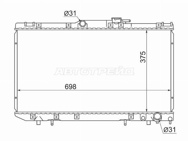 Радиатор Toyota Caldina