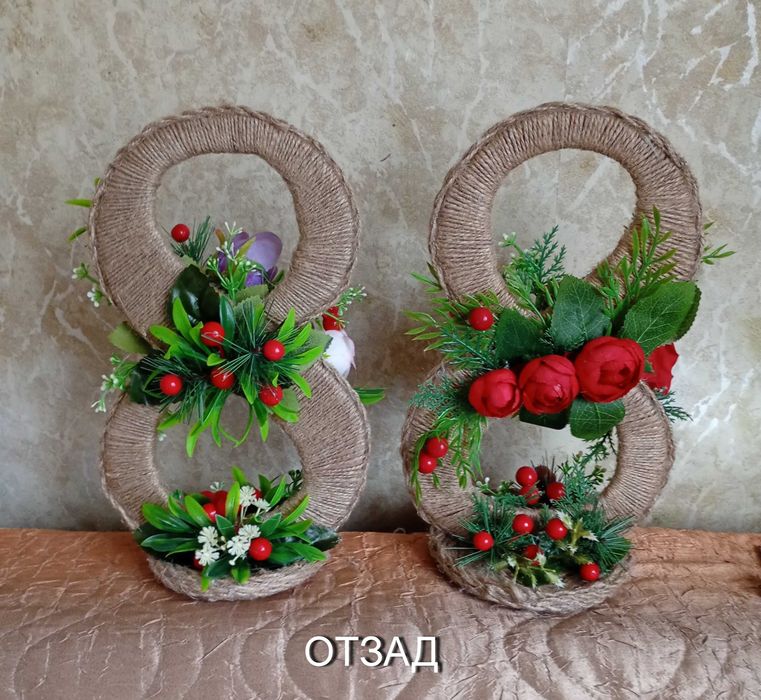 Сувенири "ОСМИЦИ" за 8-ми Март, ръчно направени.